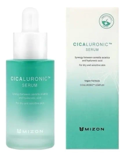 MIZON Сыворотка с экстрактом центеллы азиатской и гиалуроновой кислотой - CICALURONIC SERUM , 30мл