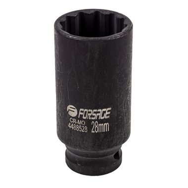 Головка ударная глубокая 28мм (12гр.), 1/2'' Forsage F-4488528