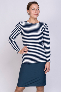 Тельняшка  сувенирная женская (темно-синие полосы)