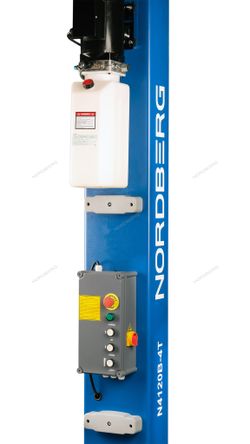 NORDBERG (N4120BE-4B) Подъемник 380V 2х стоечный 4т с электростопорами (синий)
