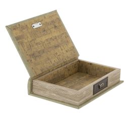 GAEM Шкатулка-книга с кодовым замком, L16 W5 H24,5 см