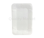 Тарелка бум 13*20 прямоуг.бел.толщ-45мм 100шт/уп