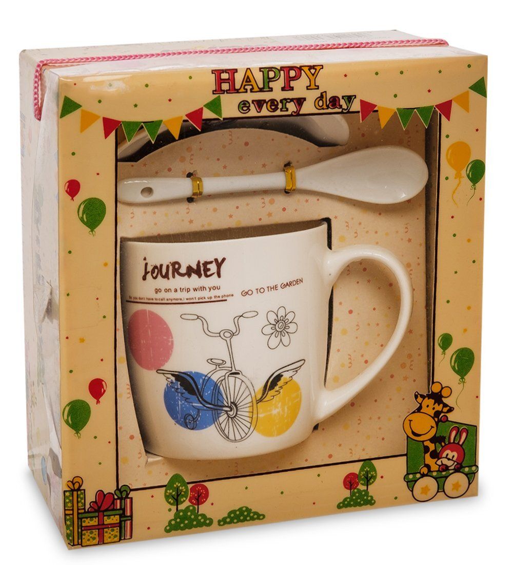GAEM Art MUG-203/2 Кружка с ложкой «Мое путешествие»