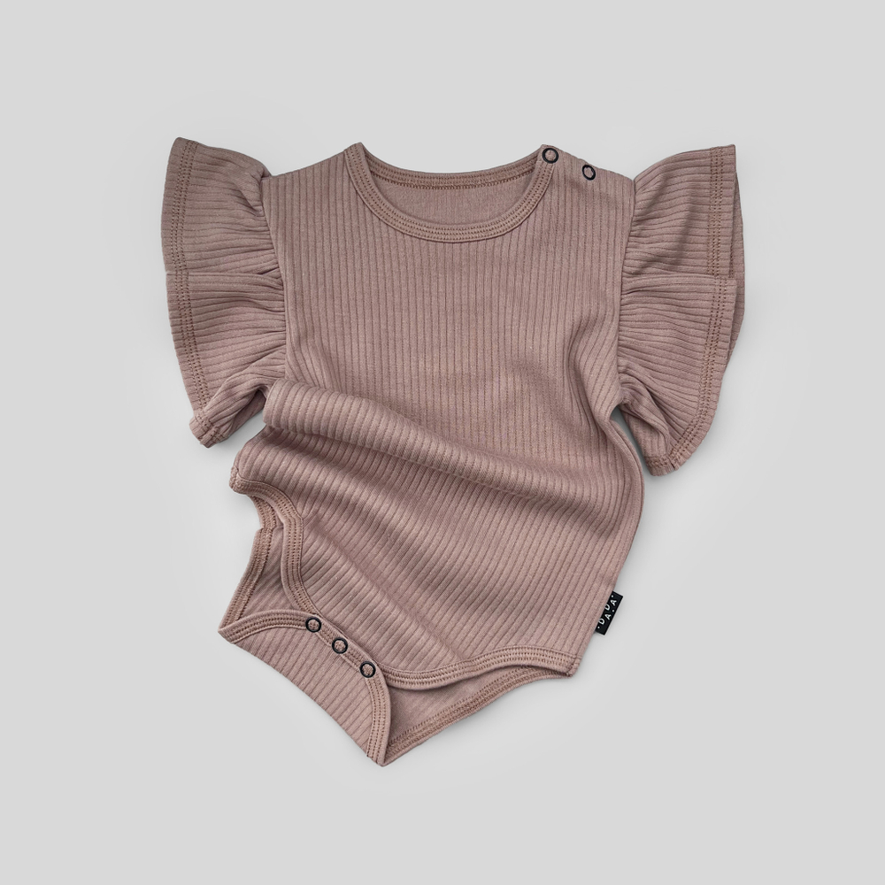 Боди с крылышками (лапша taupe gray)