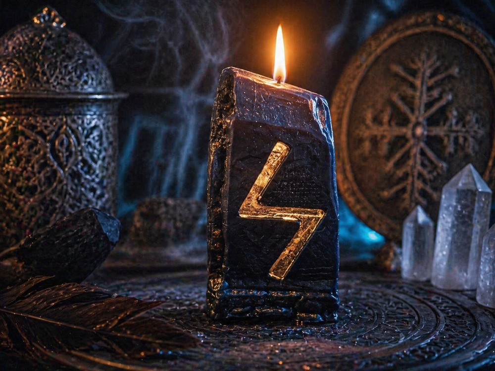 Свеча- руностав "Очищение и защита"