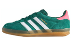 Adidas originals Gazelle indoor leather-trimmed suede soft and comfortable non-slip wear-resistant low-top sneakers for men and women with the same style of green and white