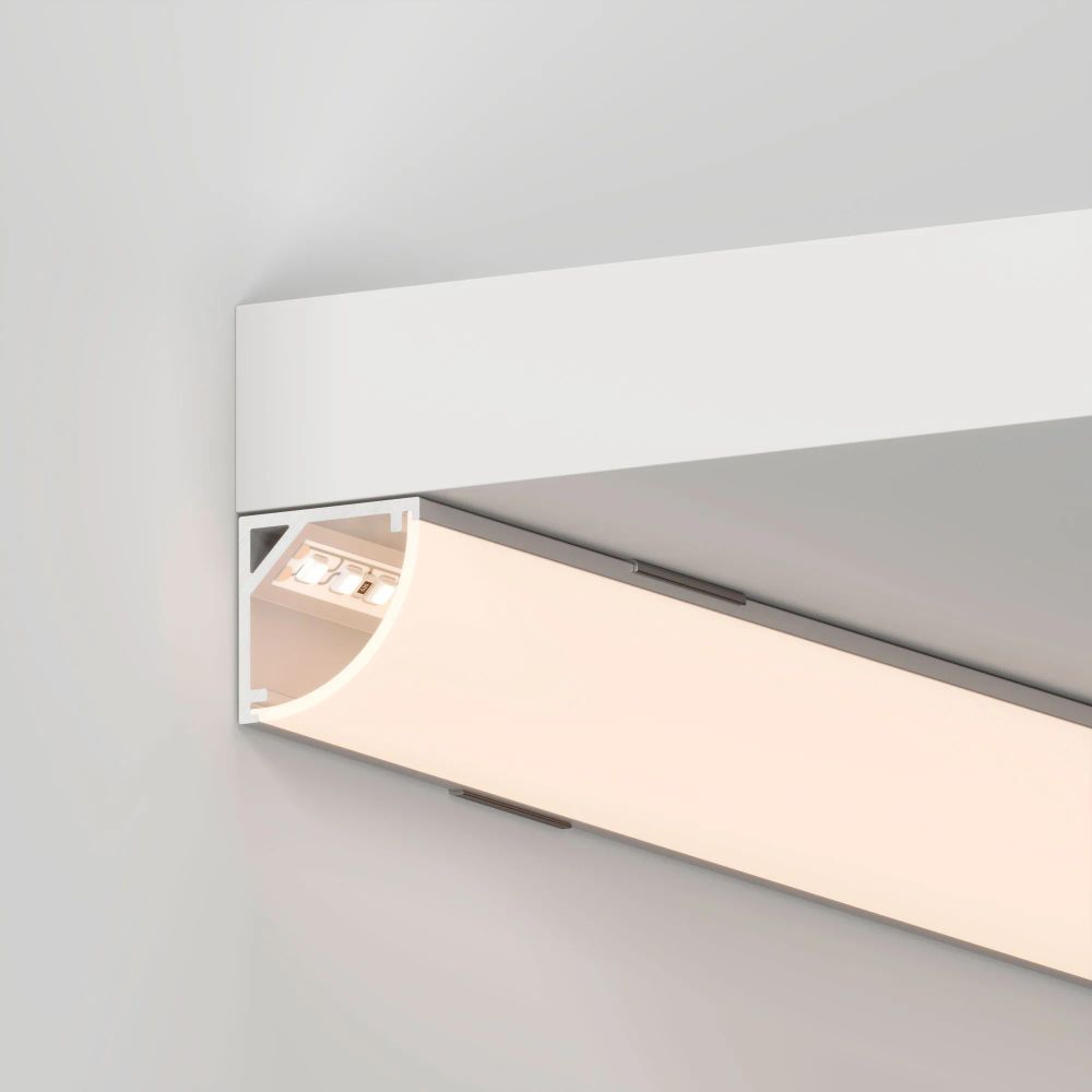 Профиль с экраном SL-KANT-H16-2000 ANOD+OPAL (Arlight, Алюминий) 036843