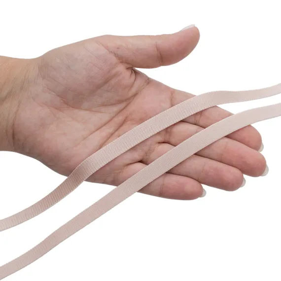 Резинка бретелечная серебристый пион 10 мм (цв. 168), 640/10