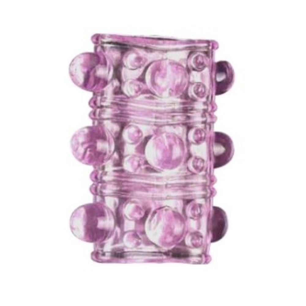 Рельефная силиконовая насадка на член (Цвет: разноцветный)