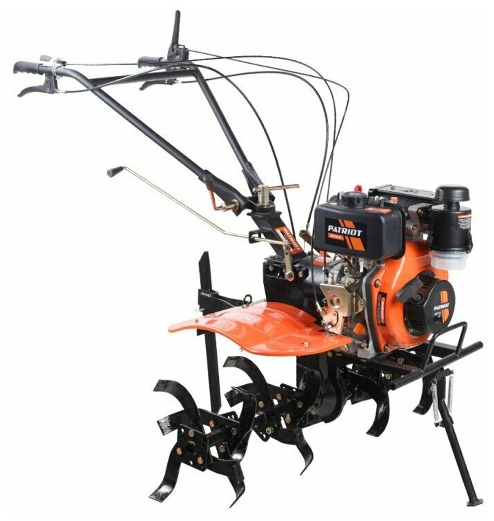 Мотоблок дизельный PATRIOT BOSTON-6D 6 л,с; фрезы: 1050 mm; 2 вперед+ 1 назад;(440701535)