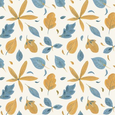 Листопад. Охра и индиго