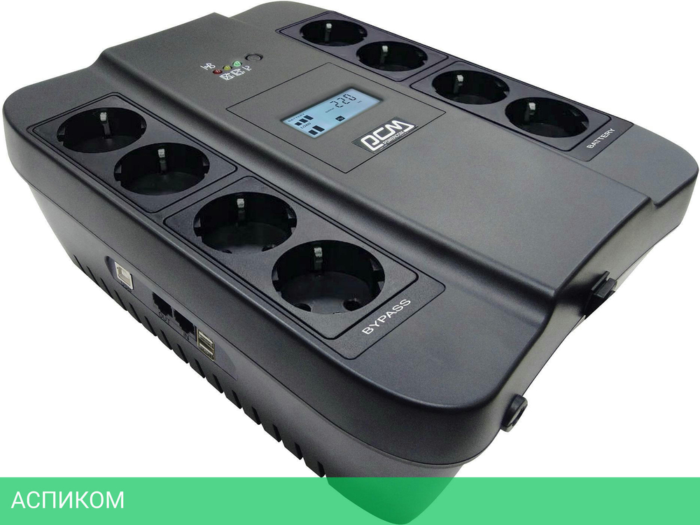 Источник бесперебойного питания Powercom Spider LCD USB (SPD-550U)