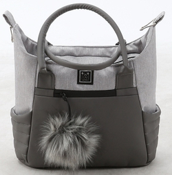 Детская коляска Adamex Porto 2 в 1 PO-PS79 (СВ.СЕР+СЕР.КОЖА)