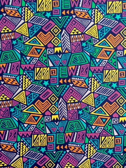 Ткань бязь плательная, рис. "Африканские мотивы", ширина 150 см, арт. 171