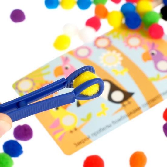 Развивающий набор "Цветные бомбошки: по методике Монтессори"