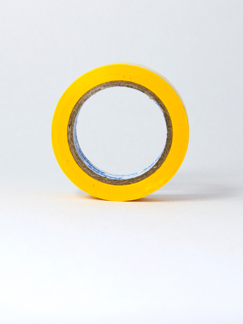 Изолента ПВХ ABRO жёлтая (19ммх9,10м)