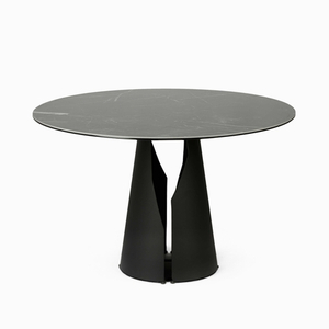 Обеденный стол Giano диаметр 120 металл, керамика