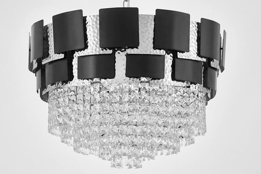Подвесная люстра LUMINA DECO MOLINA LDP 7045-600 BK+CHR