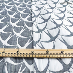 Хлопковый жаккард двусторонний рисунок №2 | ш.245 см | 265 г/м² | хлопок-100%