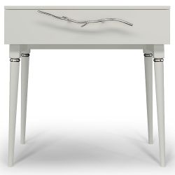 Консоль Арт Колор matte Классик Сильвер Белый опал матовый