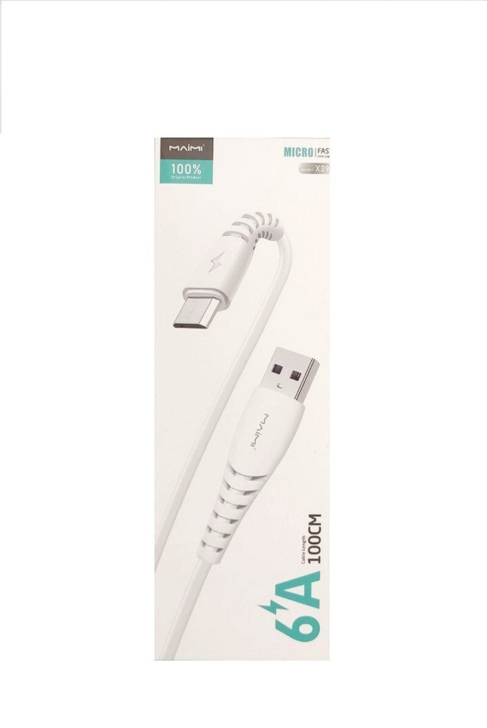 Кабель USB - Micro MAIMI X39 (белый) 1м