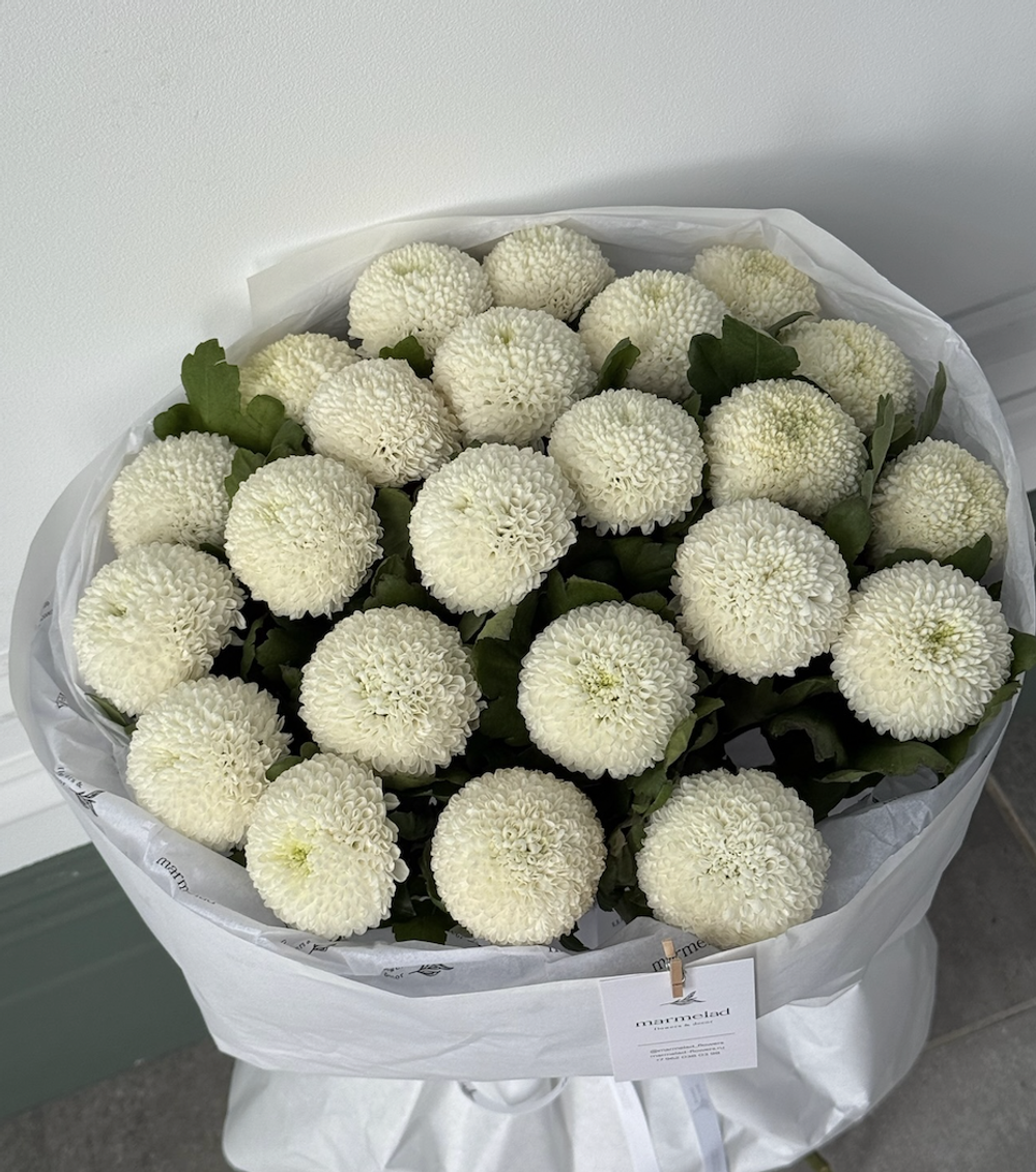 Букет моно из хризантемы 23 шт