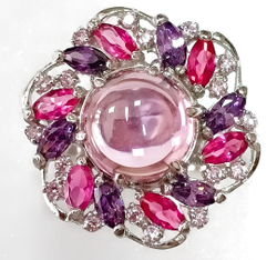 Ювелирное кольцо Эстерелла,серебро 925 пробы