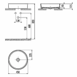 Раковина Creavit Loop 45 LP145-00NN00E-0000 неон матовый