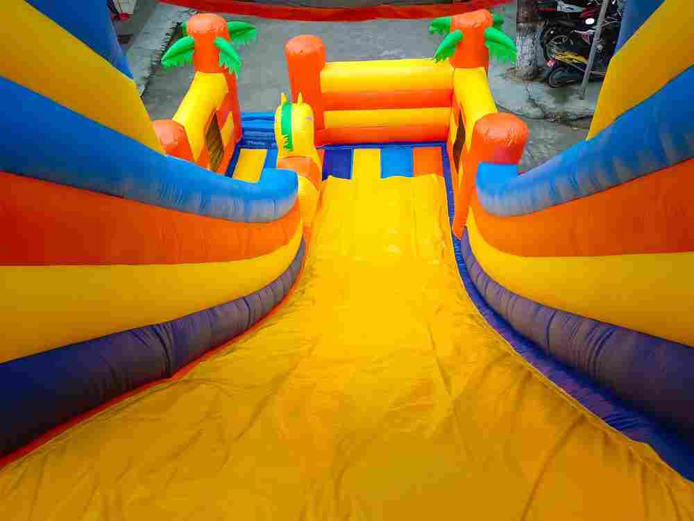 Надувной батут-горка "Супер-волна ST"