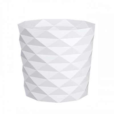 Кашпо "Диамант" (3л) с дренажной вставкой Цв. Белый