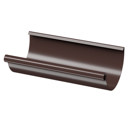 Docke STAL PREMIUM Желоб полукруглый D125 3 м (Шоколад 8019)
