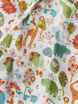 Пододеяльник перкаль Сказка "Зоосад" 1,5-спальный на молнии 145x215 см