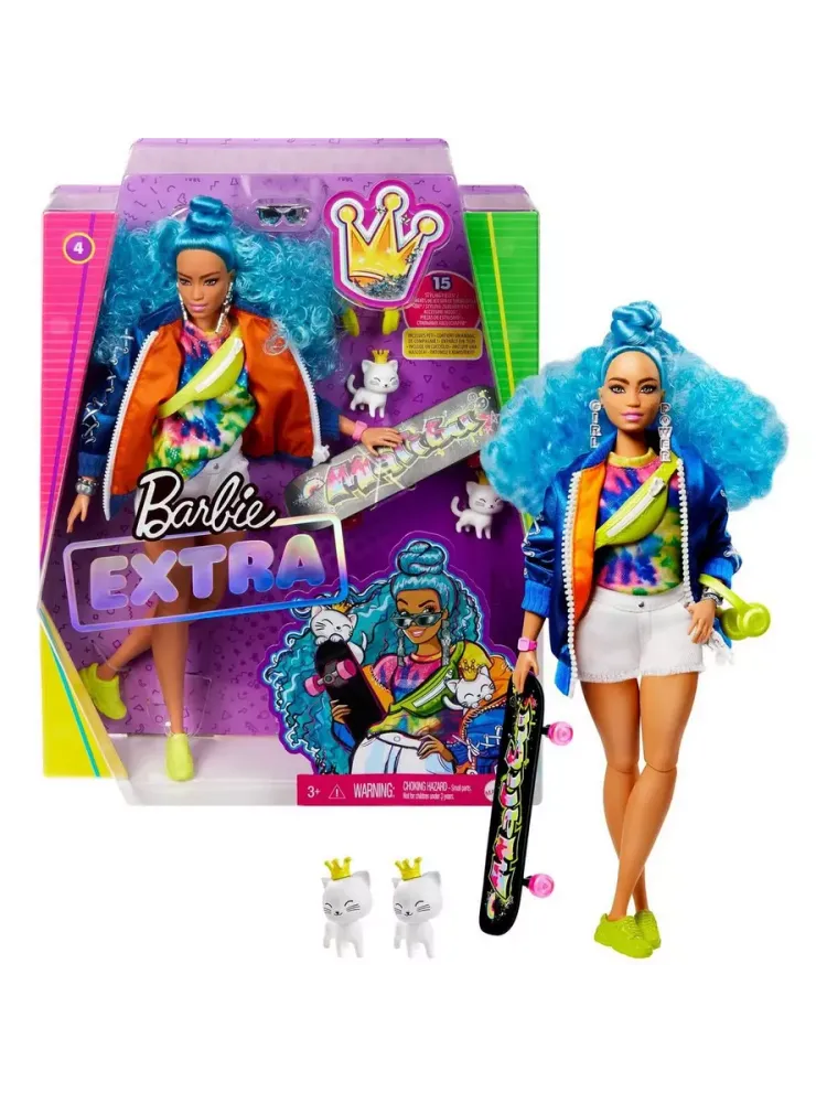 Кукла Барби Экстра с голубыми волосами GRN30