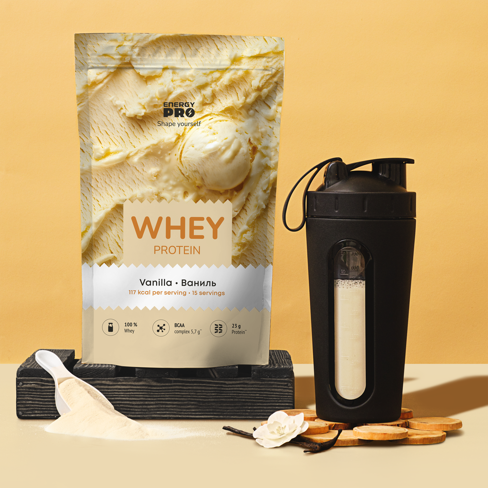Energy PRO Whey Protein Протеин с BCAA "Ваниль" 450гр, 15 порций