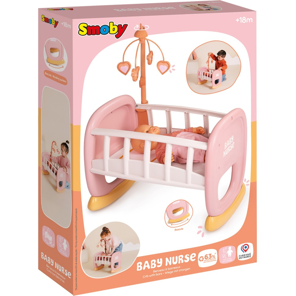 SMOBY Baby Nurse - Колыбель с каруселью Для куклы 42 см 220390