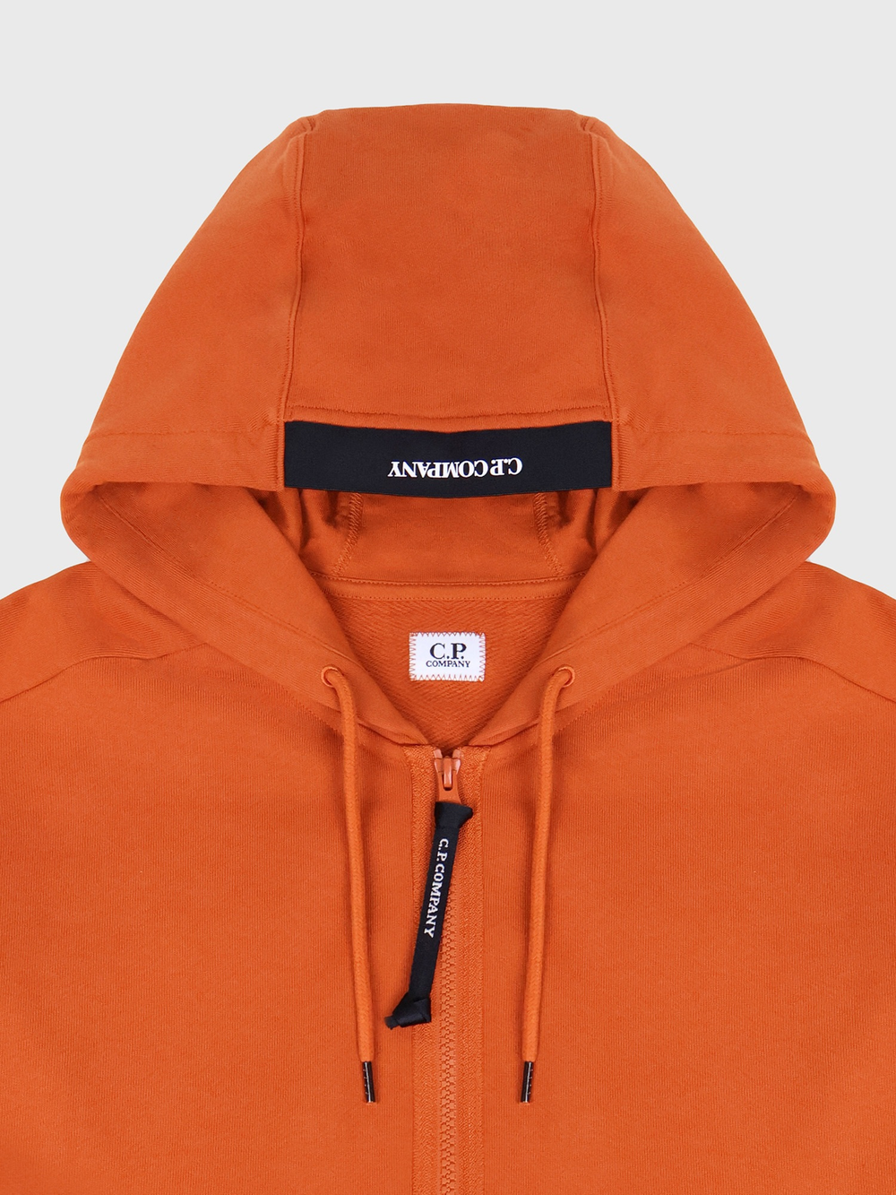 Худи на молнии C.P. Company Diagonal Raised Fleece Orange