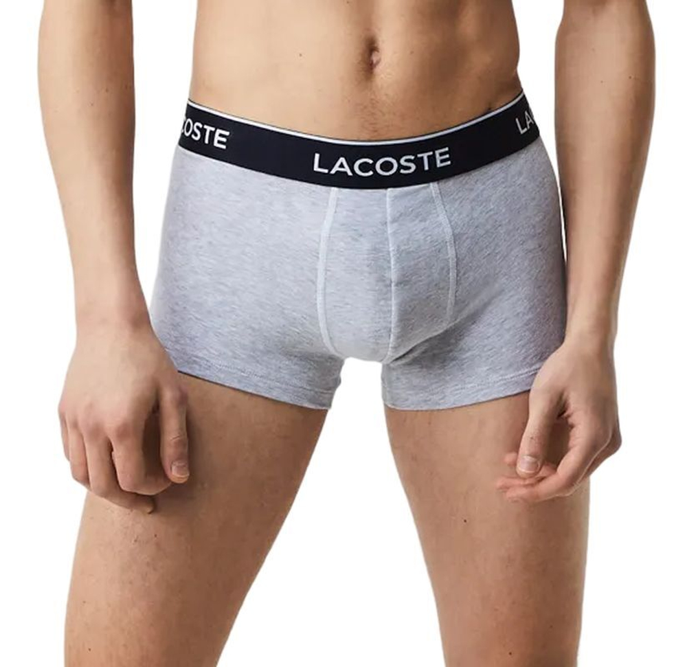 Мужские спортивные боксеры Lacoste Casual Cotton Stretch Boxer 3P - blue/china gray