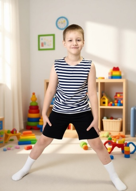 Майка-тельняшка на мальчика///Расцветки моделей обновляются каждую неделю. ОСТАВЛЯЕМ ЗА СОБОЙ ПРАВО отправить расцветку, которая есть на складе.