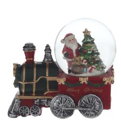 GAEM Фигурка декоративная "Дед Мороз" в стекл шаре, D 10 см, L18 W11 H16 см