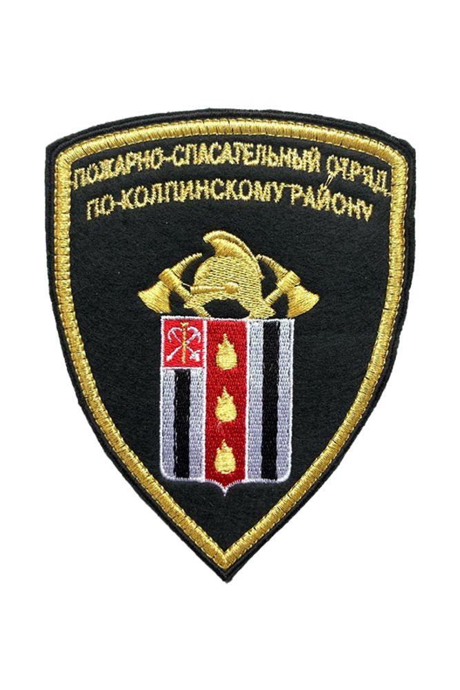 Нашивка МЧС Полуфлаг Russia (золото)