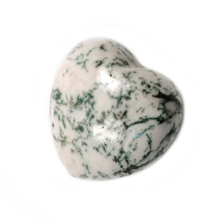 Сердце 41мм агат моховый 42.6