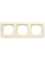 Рамка 3-я горизонтальная Profitec Optima бежевая 940234