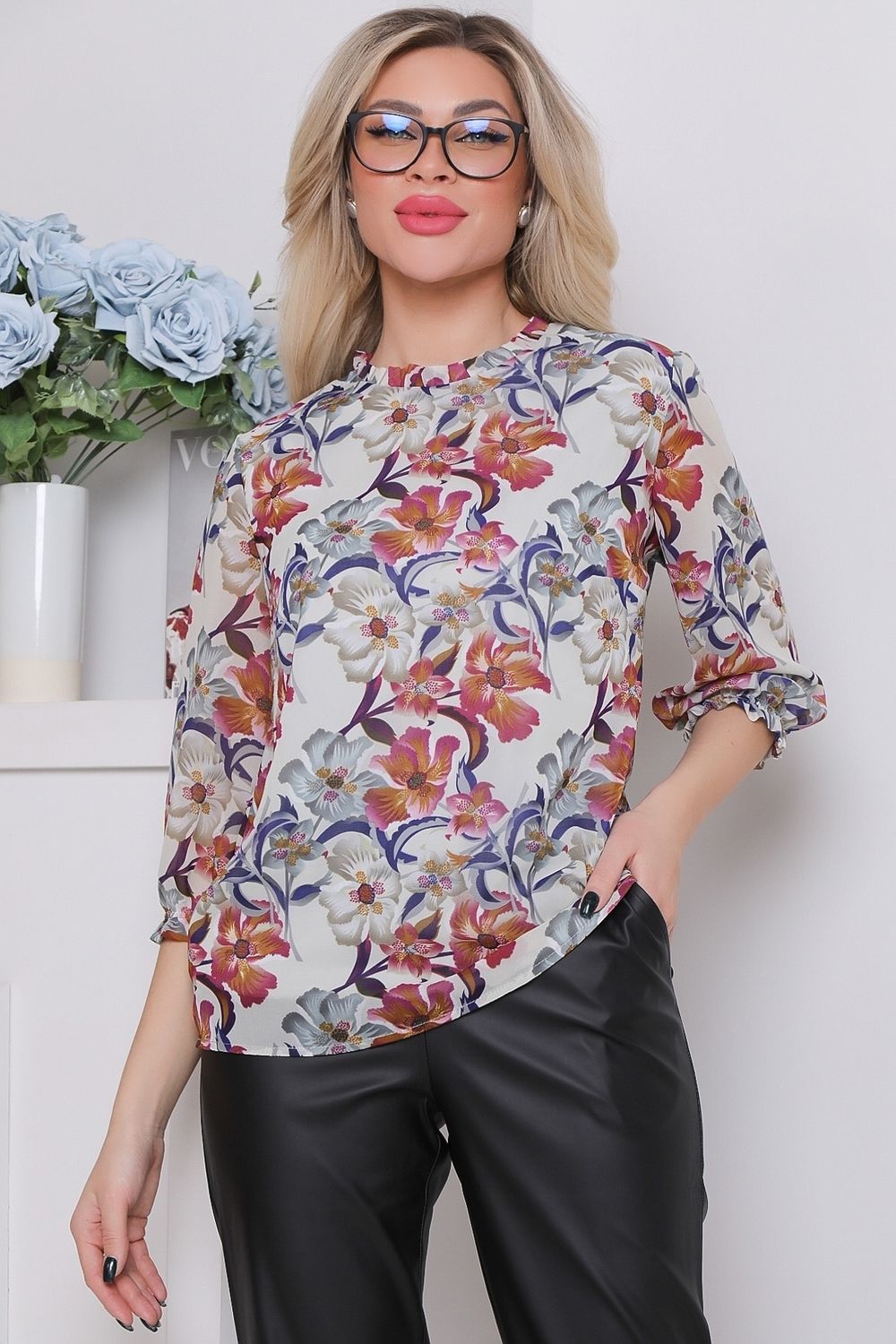 Блуза Воздушный шифон (флер) Diolche