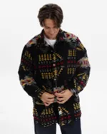 Рубашка Kefirmaykifer оверсайз Этно черная