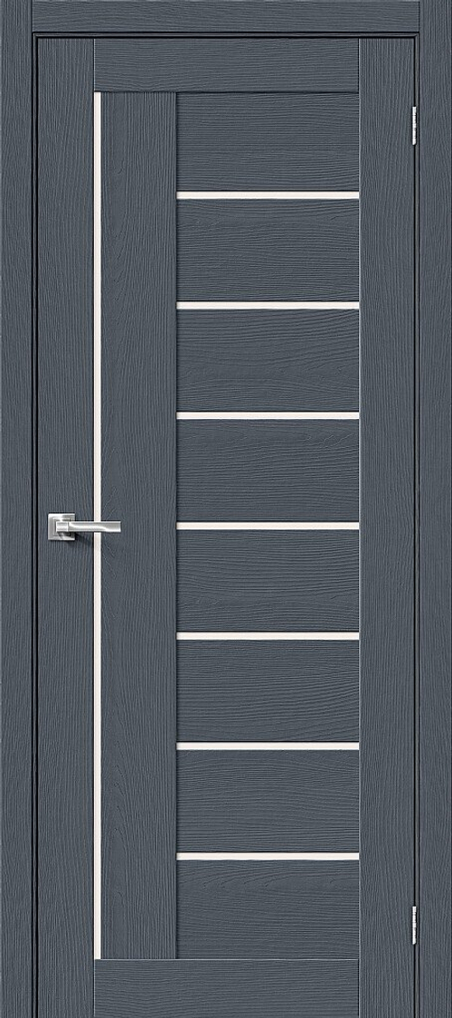 Дверь Браво-29 / Цвет Stormy Wood / Стекло Magic Fog / Двери Браво