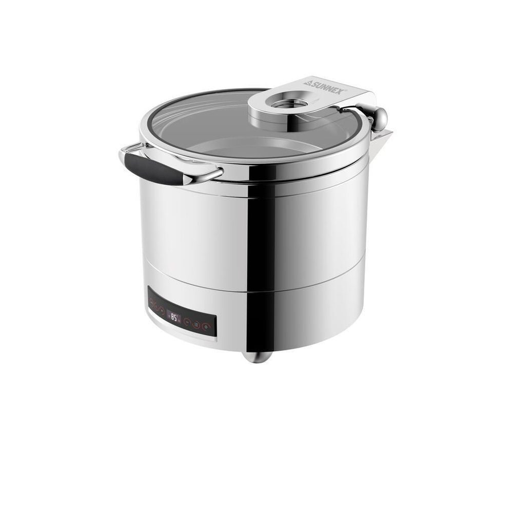 Мармит суповой 10 л электрический 220V 900W с откидной крышкой и окном и дисплеем "Burano" SUNNEX