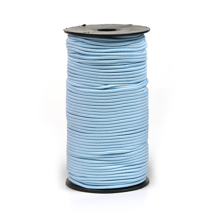 Шляпная резинка, d 3 мм, голубой