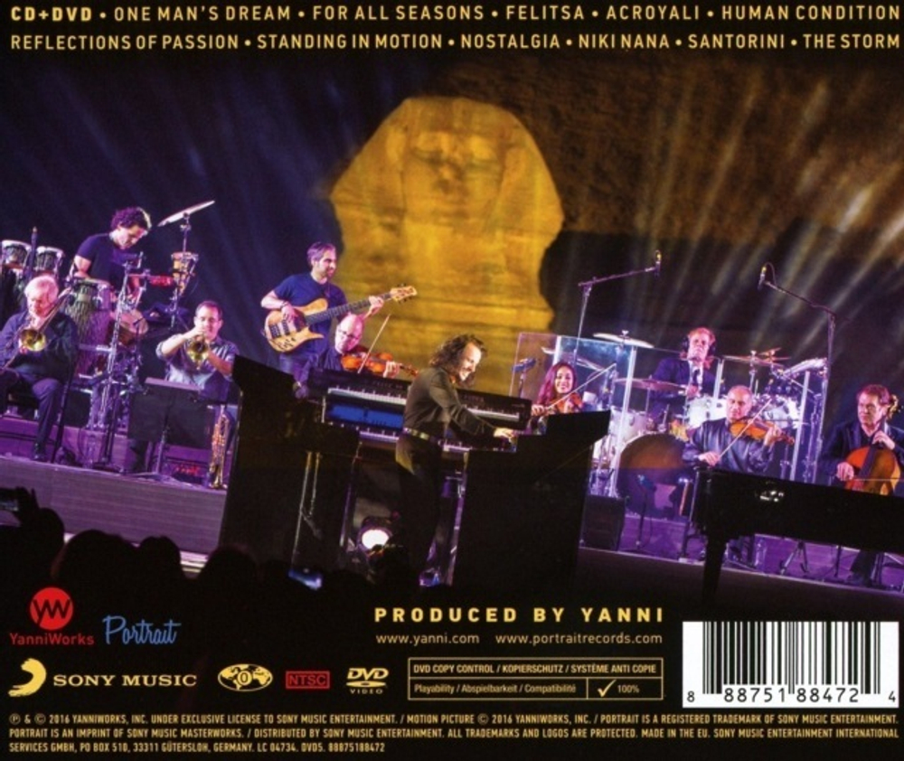 Yanni / The Dream Concert: Live From The Great Pyramids Of Egypt (CD+DVD)