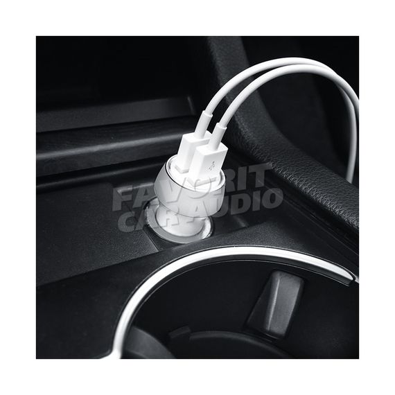 АЗУ 2USB HOCO Z7 Kingkong 2400mA металл серебряный