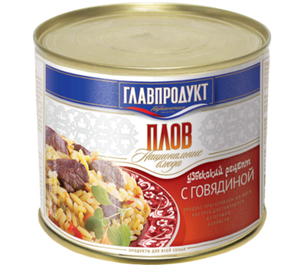 ПЛОВ ГЛАВПРОДУКТ С ГОВЯДИНОЙ 500ГР